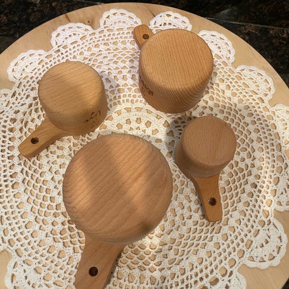 Wood Measuring cups and spoons - cup of sweetnees - Picture 4 of 9